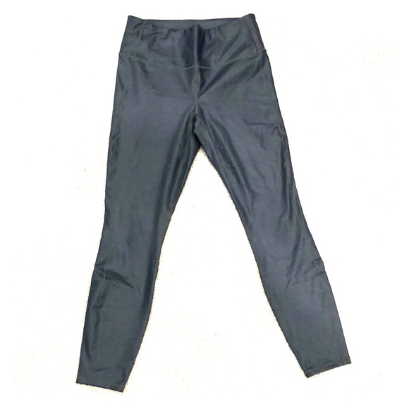 Athleta metallic grey leggings